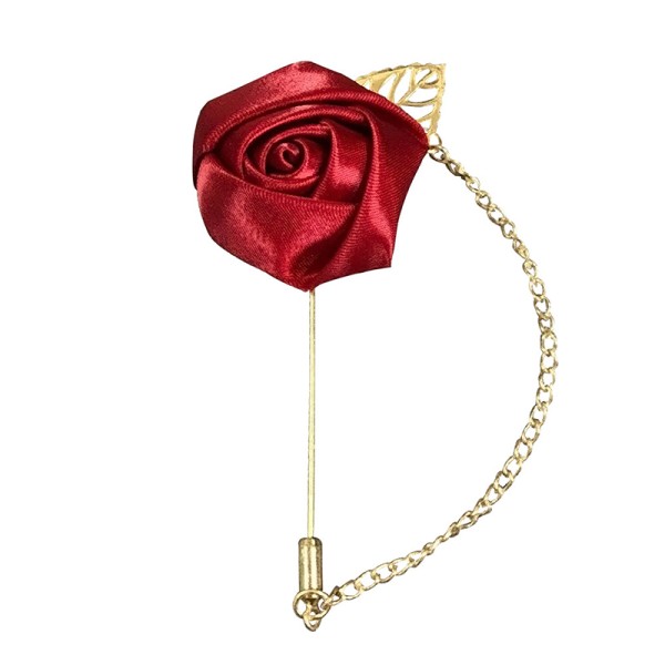 Classic Free-Form Satin Boutonniere (Sold in a single piece) -