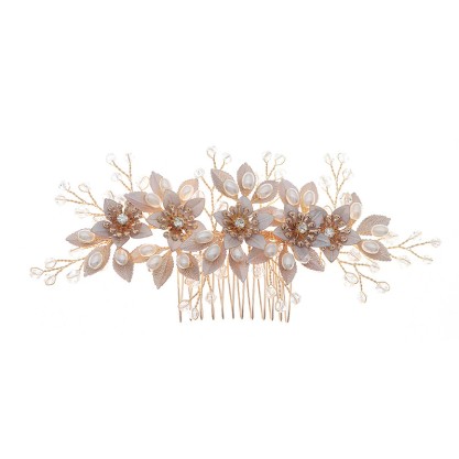 Combs & Barrettes/Headpiece Beautiful With Rhinestone (Sold in single piece)