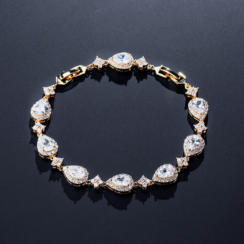 Beautiful Alloy With Irregular Rhinestone Bracelets