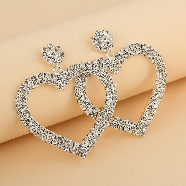 Ladies'/Couples' Elegant/Fashionable/Classic Alloy With Irregular Rhinestone Earrings