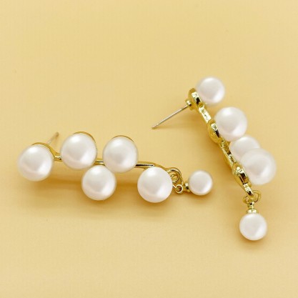 Elegant/Fashionable/Classic Alloy With Round Imitation Pearls Earrings