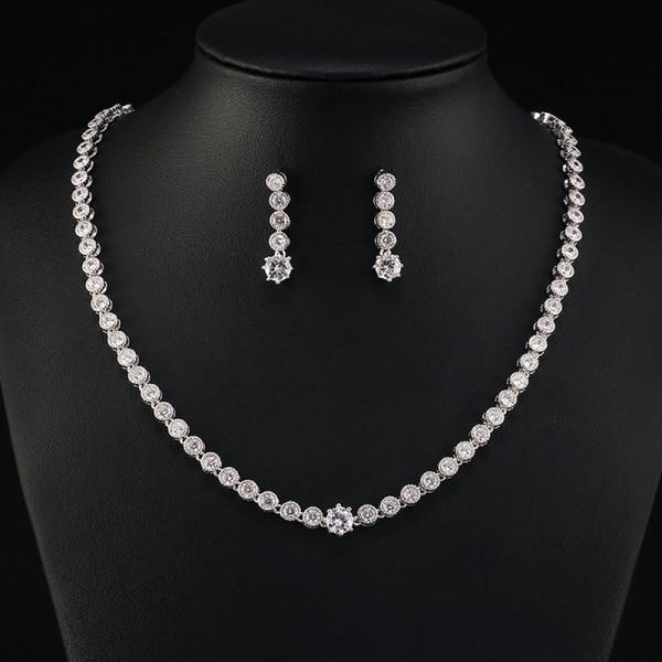 Ladies'/Couples' Elegant/Fashionable/Classic Alloy With Irregular Cubic Zirconia Jewelry Sets