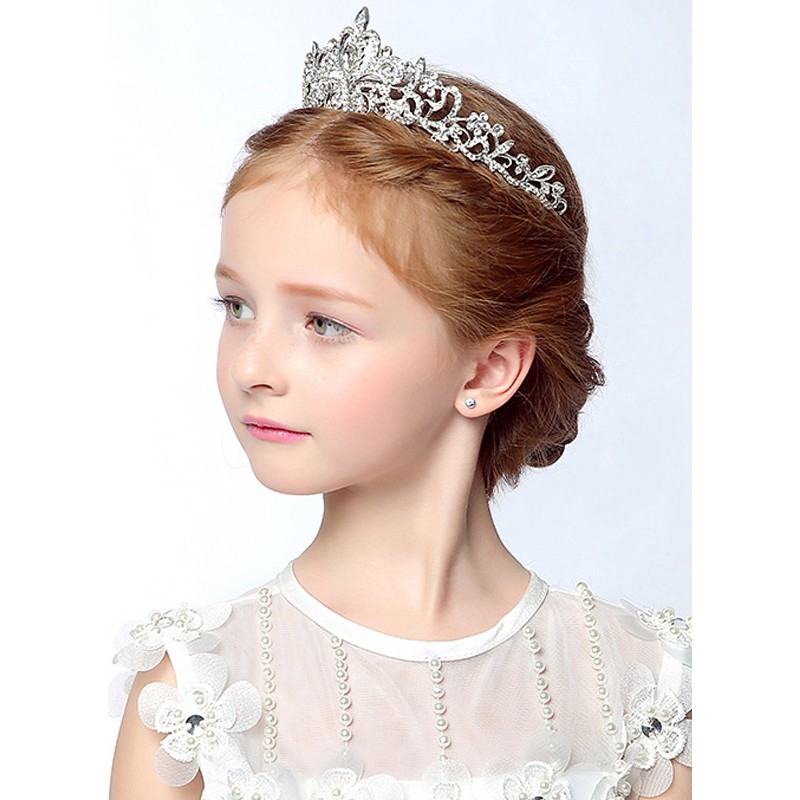 Flower Girl Alloy/Rhinestones Fenduchs With Rhinestones