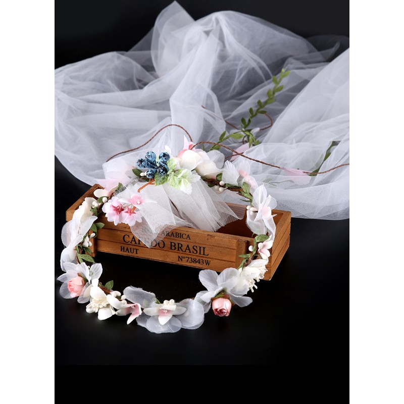 Flower Girl Alloy/Artificial Flower Fenduchs With Lace/Flower