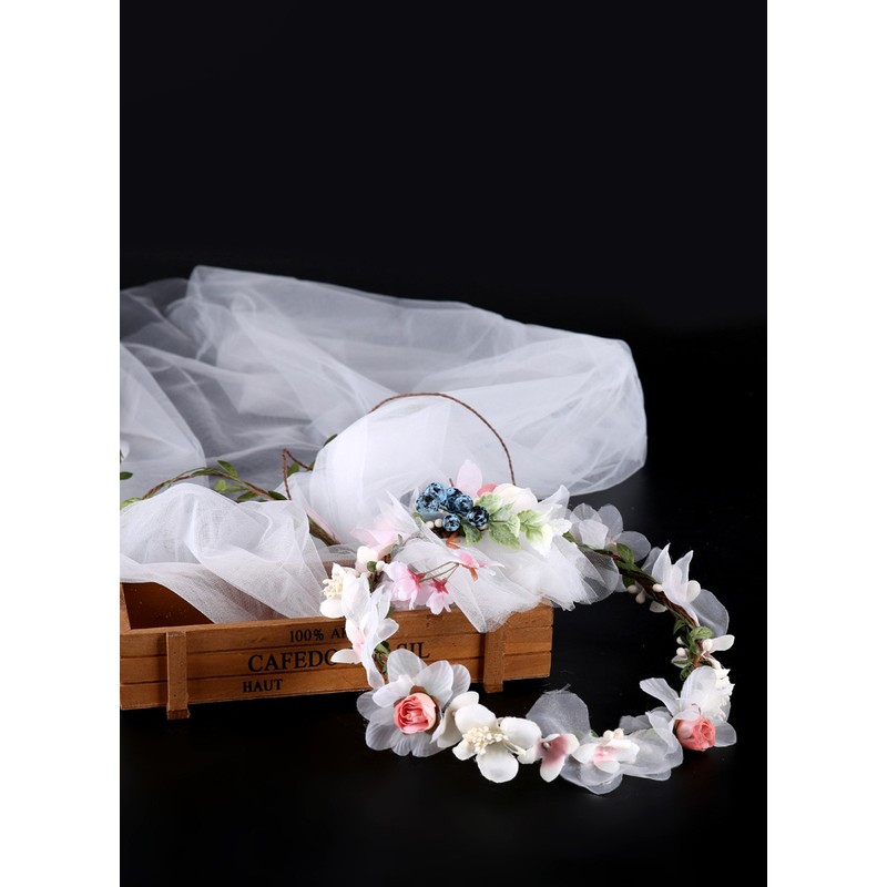 Flower Girl Alloy/Artificial Flower Fenduchs With Lace/Flower