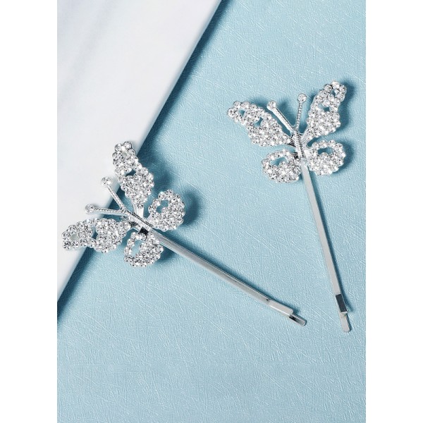 Flower Girl Alloy Fenduchs With Crystal (Set of 2 pieces)