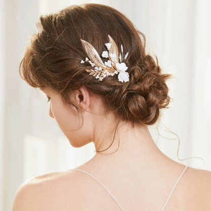 Hairpins/Headpiece Exquisite With Pearl (Sold in single piece)