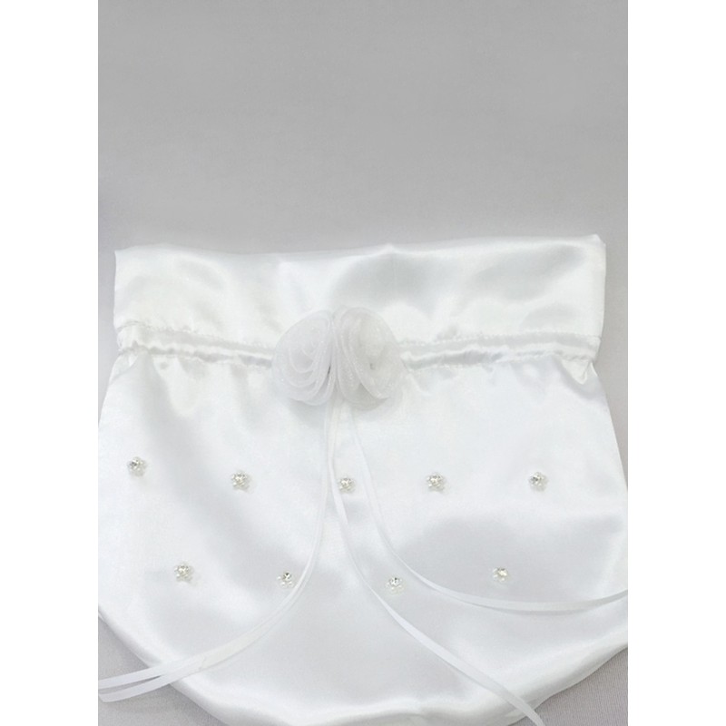 Flower Girl Satin/Polyester Handbag With Flower/Beading/Sequin/Ribbon