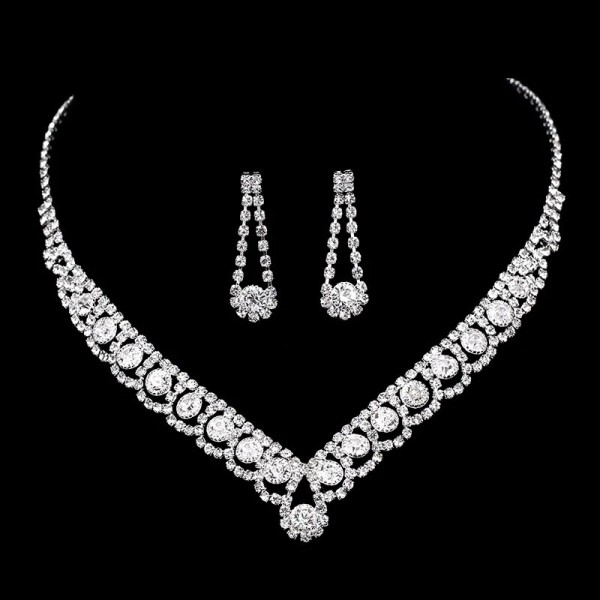 Ladies' Elegant/Beautiful/Classic/Pretty/Attractive Alloy With Irregular Rhinestone Jewelry Sets