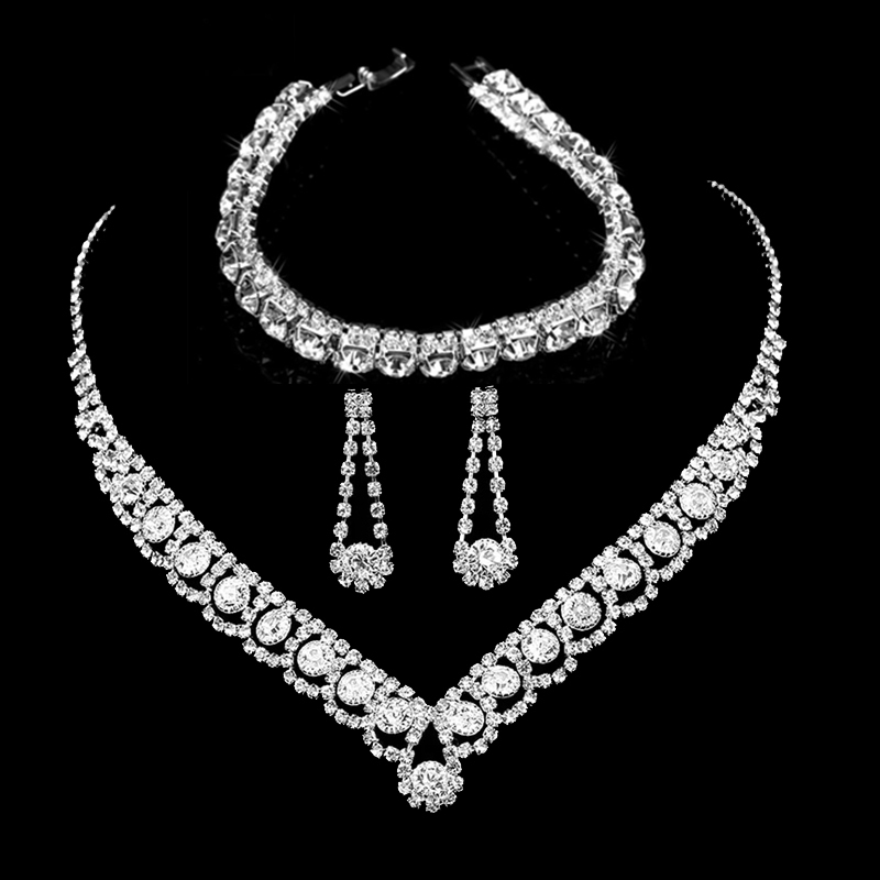 Ladies' Elegant/Beautiful/Classic/Pretty/Attractive Alloy With Irregular Rhinestone Jewelry Sets