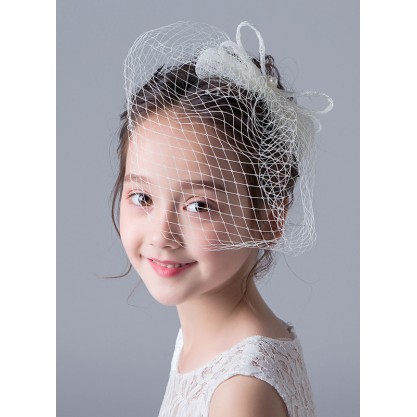 Flower Girl Imitation Pearls/Lace Fenduchs/Hairpins With Beading