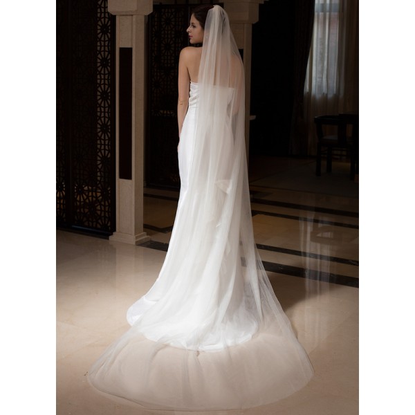 Two-tier Cut Edge Cathedral Bridal Veils